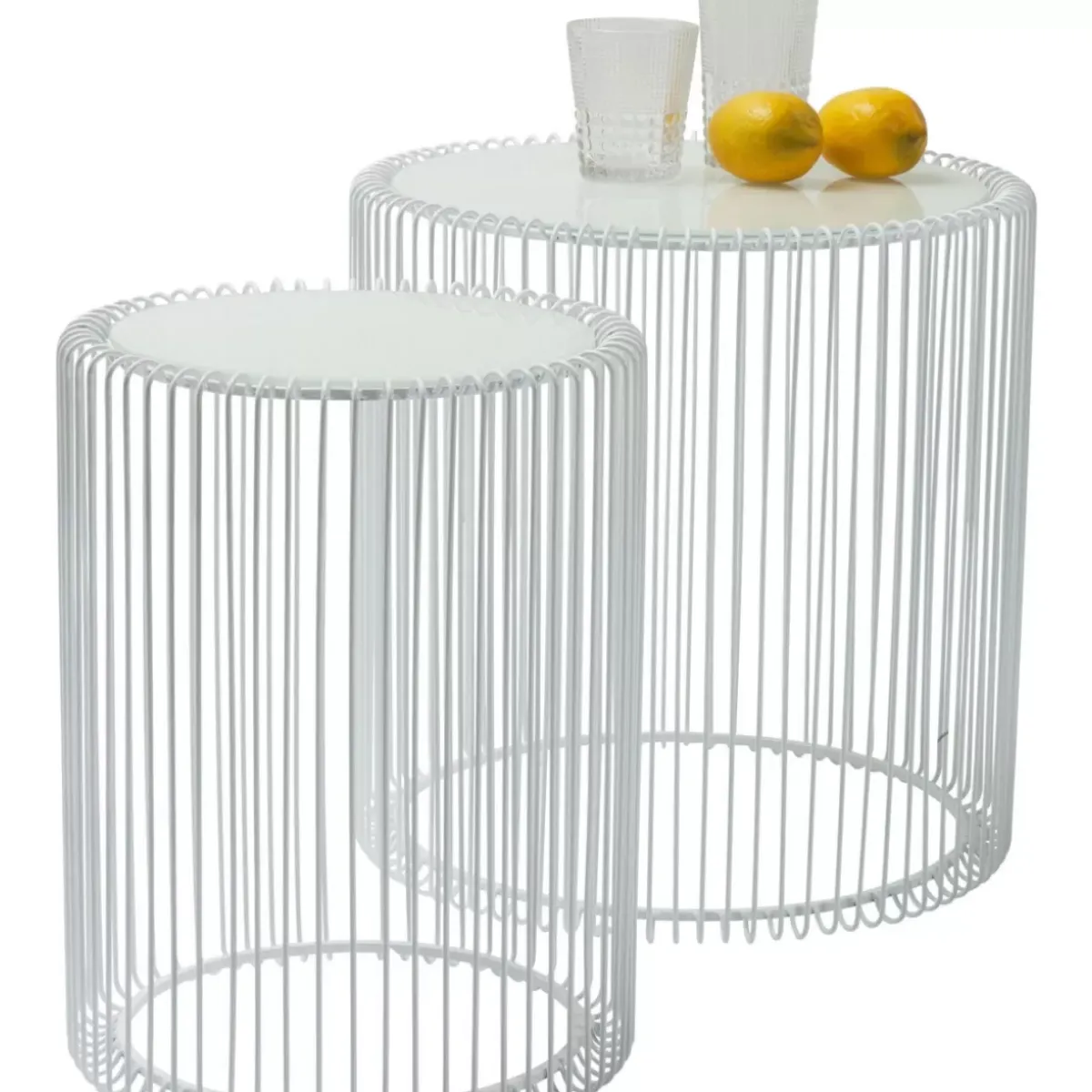 Online Beistelltisch Wire White (2/Set) O44Cm Tische
