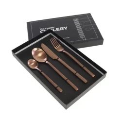Discount Besteck Lery Copper 4.Tlg Geschirr & Tischaccessoires