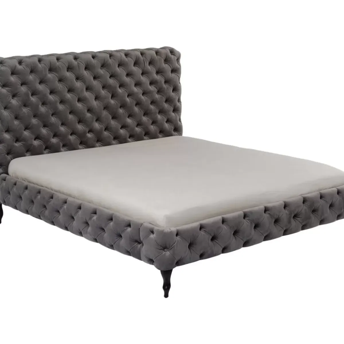 Bett Desire Hoch Silbergrau 160X200 Cm Betten