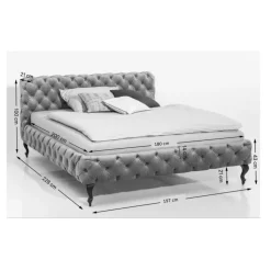 Hot Bett Desire Velvet Rose 180X200Cm Betten