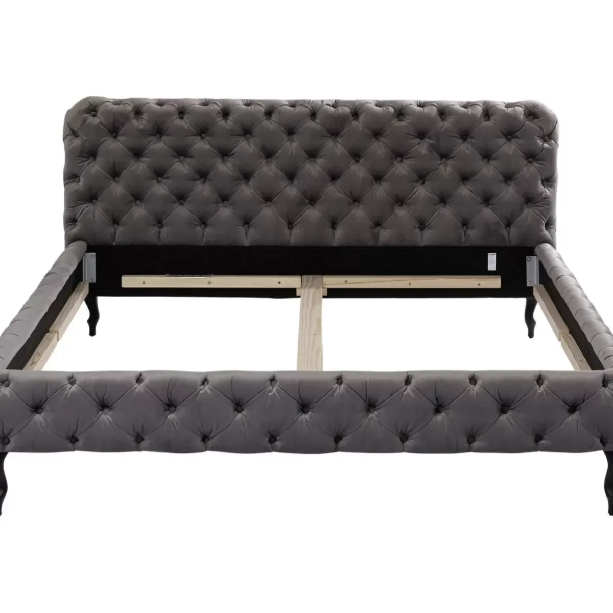 Online Bett Desire Velvet Silbergrau 160X200 Cm Betten