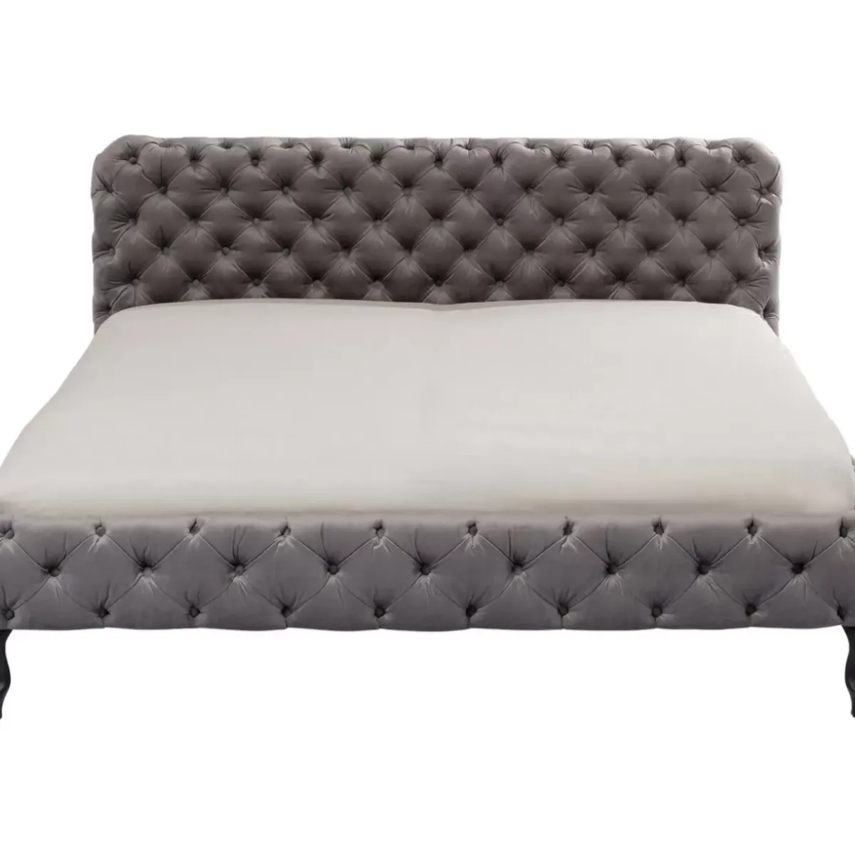 New Bett Desire Velvet Silbergrau 200X200Cm Betten