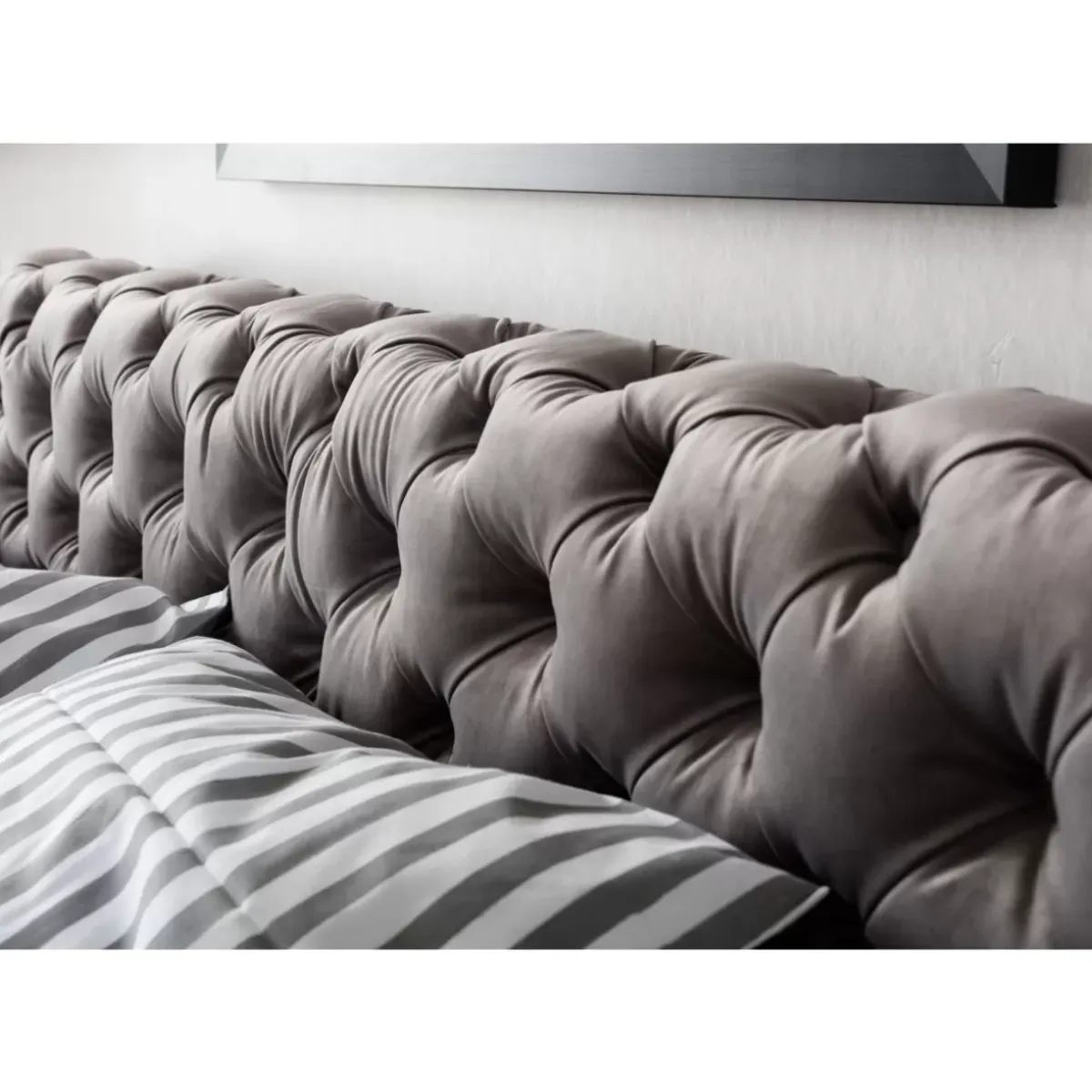 New Bett Desire Velvet Silbergrau 200X200Cm Betten