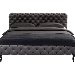 New Bett Desire Velvet Silbergrau 200X200Cm Betten