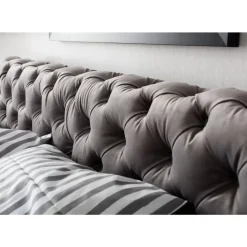 Sale Bett Desire Velvet Silbergrau 180X200 Cm Betten