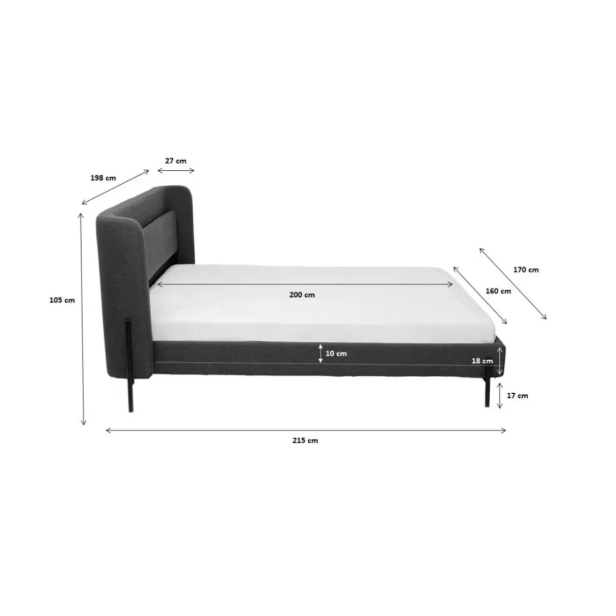 Sale Bett Tivoli Ecru 160X200Cm Betten