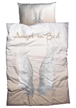 Best Bettwasche Angel In Bed 160X210 + Kissen 65X100 Deko & Geschenkartikel