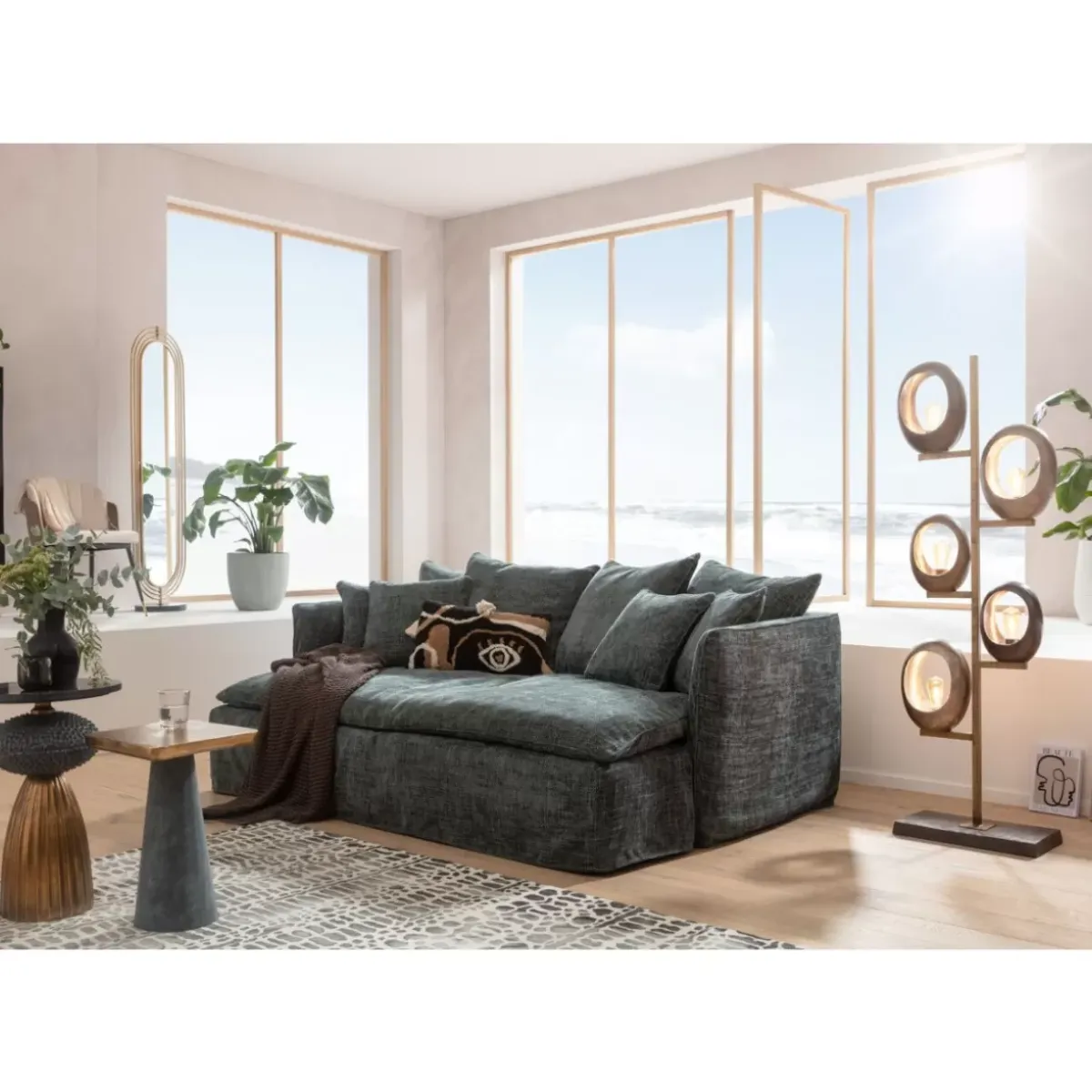 Best Bigsofa Boheme Blaugrun 230Cm Sofas & Couches