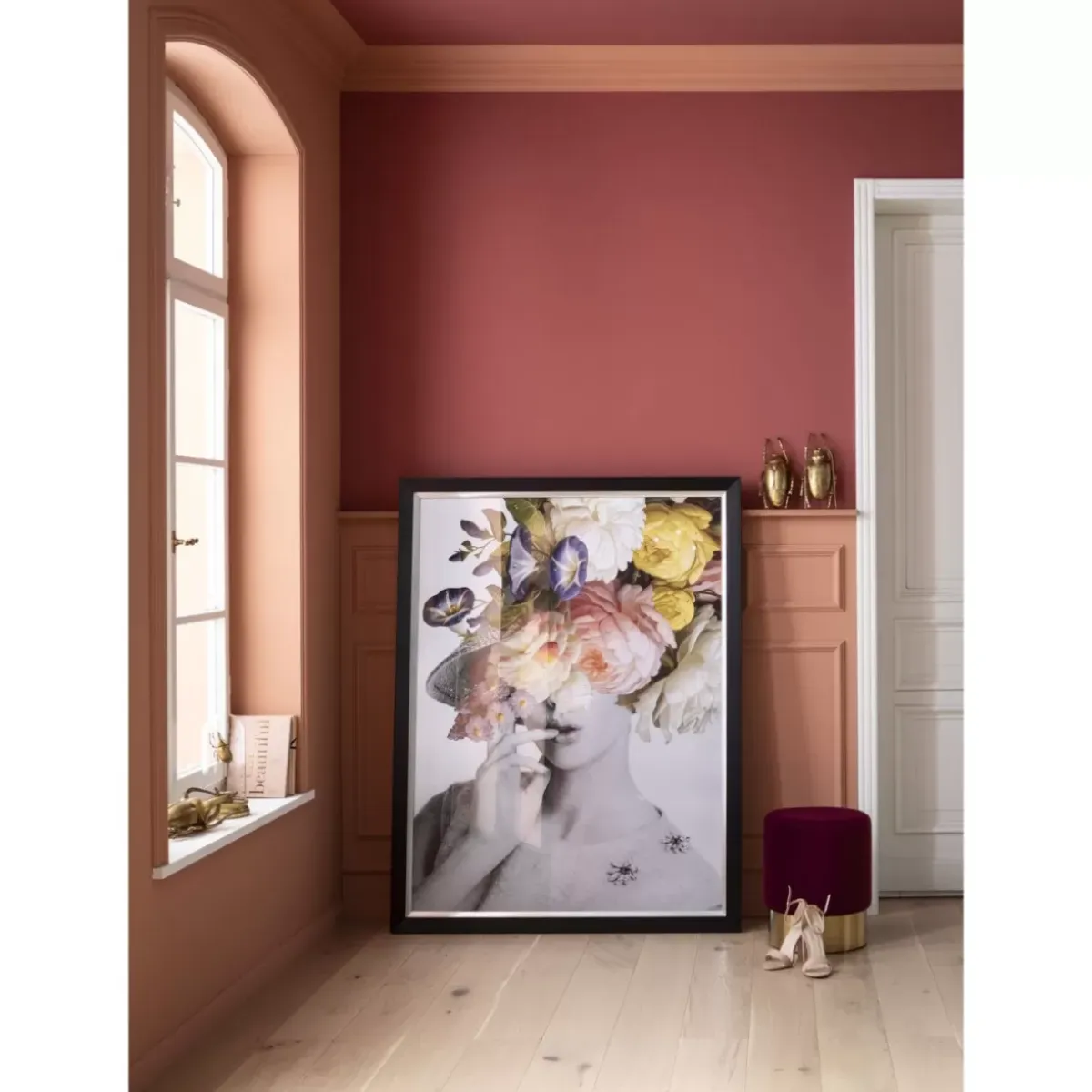 Best Bild Frame Flower Lady Pastell 152X117 Bilder