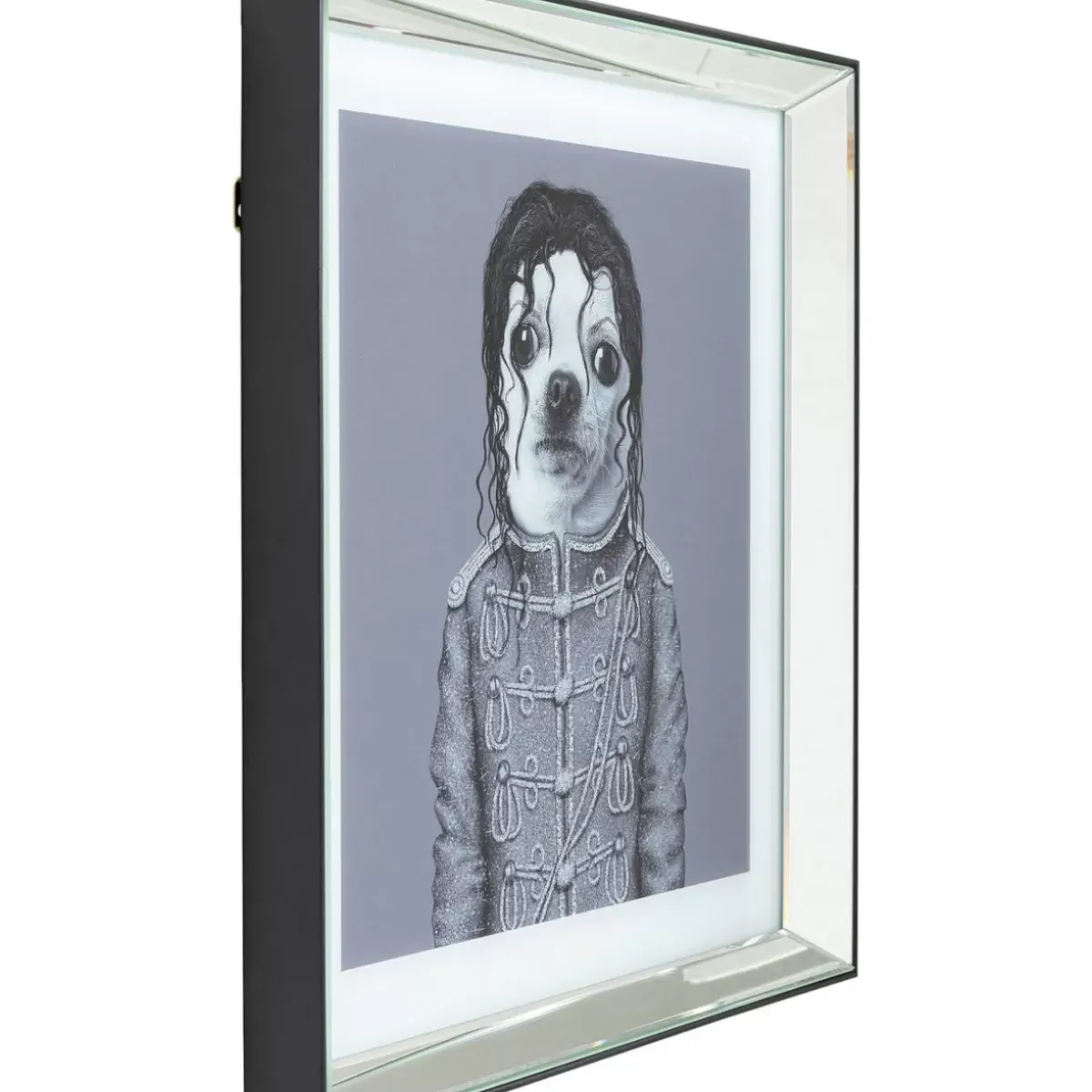 Bild Frame Mirror King Dog 60X60 Bilder