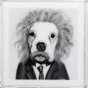Hot Bild Frame Mirror Smart Dog 60X60 Bilder