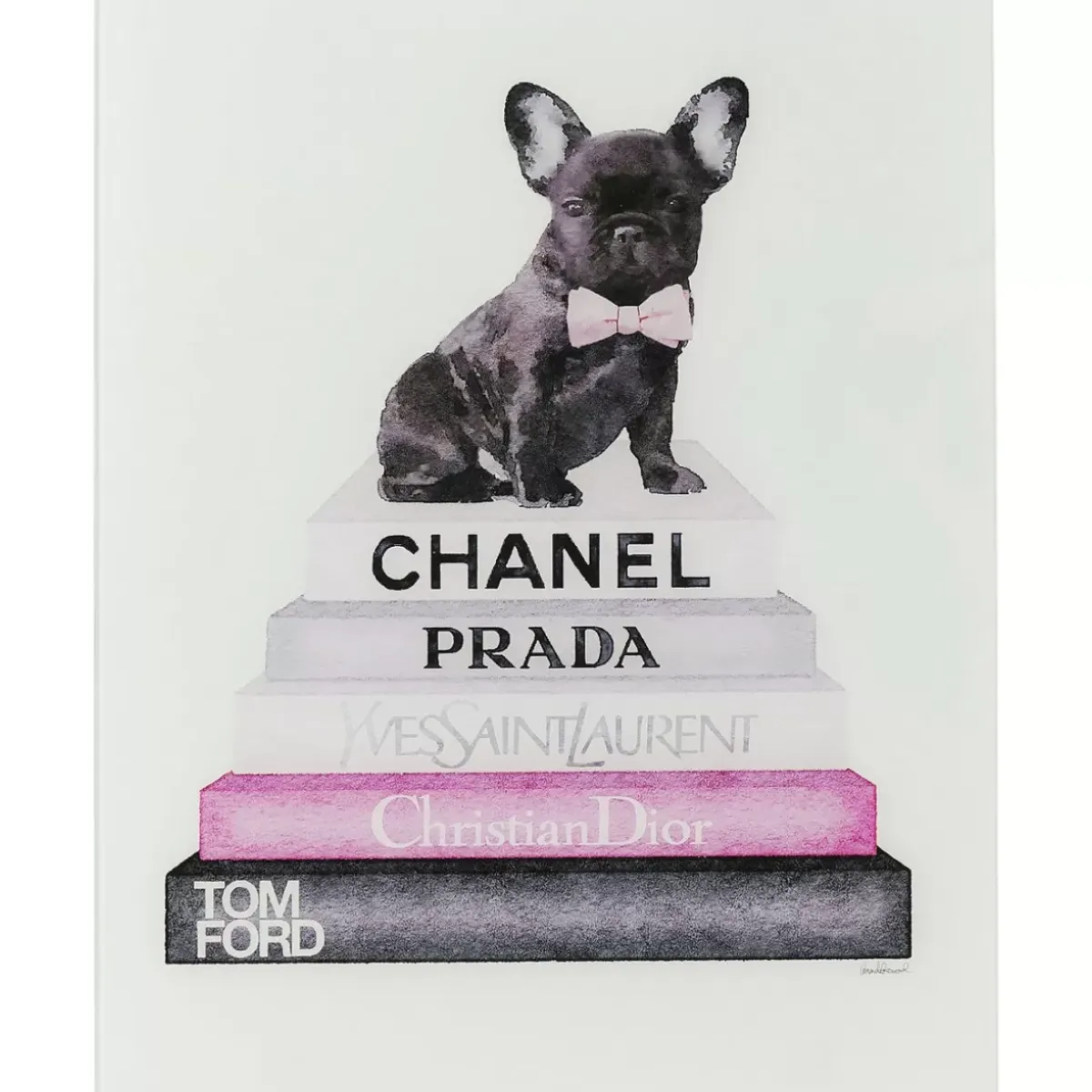 Sale Bild Glas Fashion Dog 60X80Cm Bilder