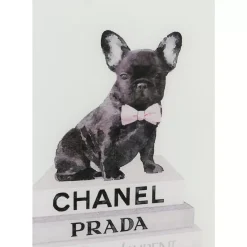 Sale Bild Glas Fashion Dog 60X80Cm Bilder