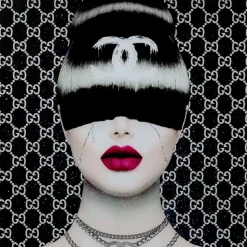 Sale Bild Glas Fashion Haircut 80X80 Bilder