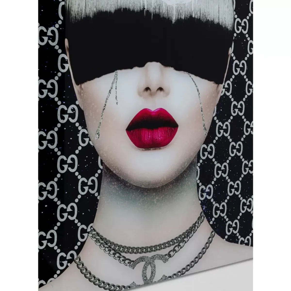 Sale Bild Glas Fashion Haircut 80X80 Bilder