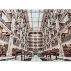 Outlet Bild Glas Library 150X100Cm Bilder