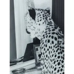 Online Bild Glas Metallic Gepard 100X150 Bilder