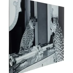 Online Bild Glas Metallic Gepard 100X150 Bilder