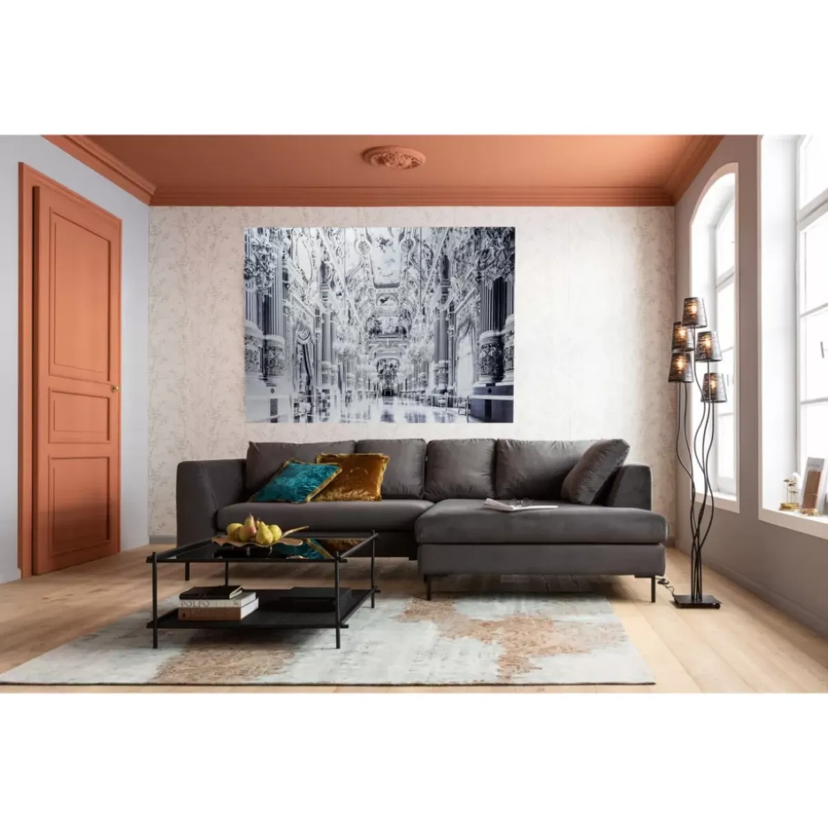 Outlet Bild Glas Metallic Versailles 180X120Cm Bilder