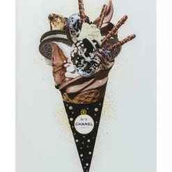 Clearance Bild Glas Rich Ice Cream 60X80 Bilder