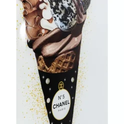 Clearance Bild Glas Rich Ice Cream 60X80 Bilder