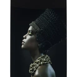 Hot Bild Glas Royal Headdress Profile 100X150Cm Bilder