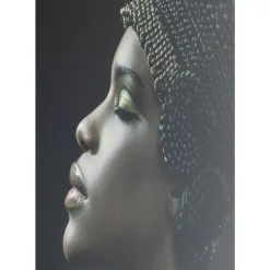 Hot Bild Glas Royal Headdress Profile 100X150Cm Bilder