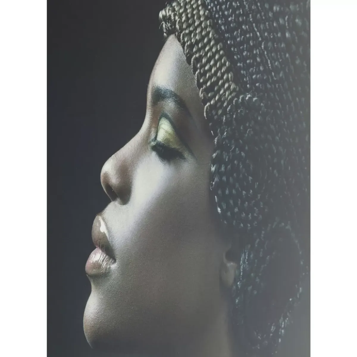 Hot Bild Glas Royal Headdress Profile 100X150Cm Bilder
