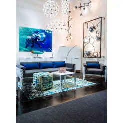 Discount Bild Glas Swimming Elephant 180X120Cm Bilder
