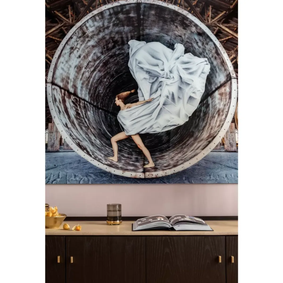 Outlet Bild Glas Time Traveller 120X180 Bilder