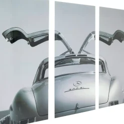 Bild Glas Triptychon Oldtimer Back 240X160Cm Bilder