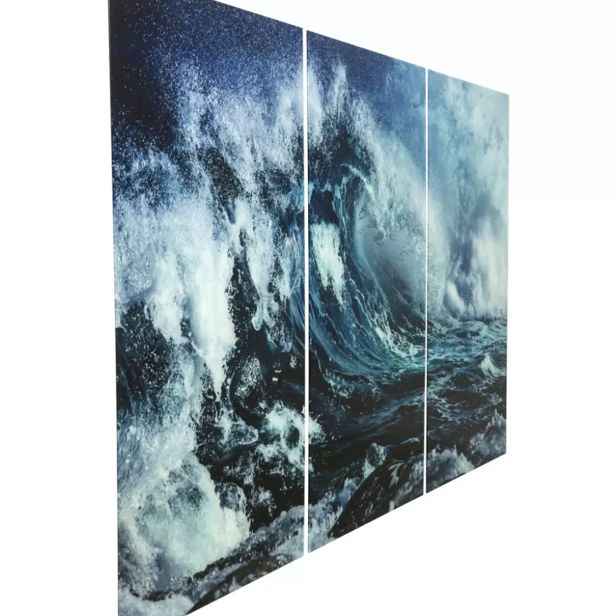 Online Bild Glas Triptychon Wave 240X160Cm (3/Set) Bilder