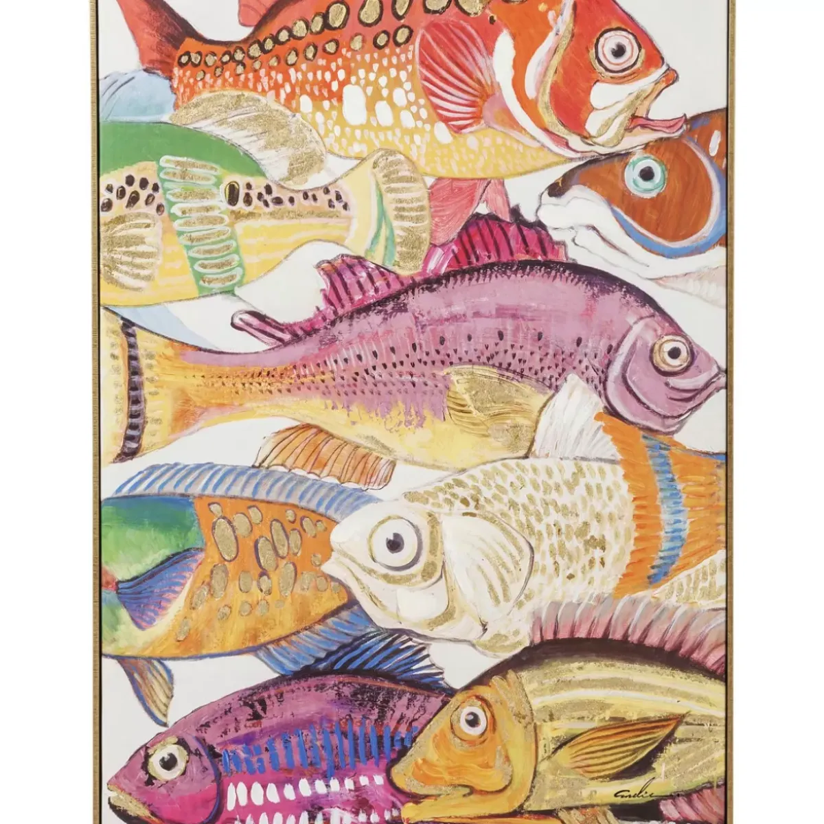 Discount Bild Touched Fish Meeting One 100X75Cm Bilder