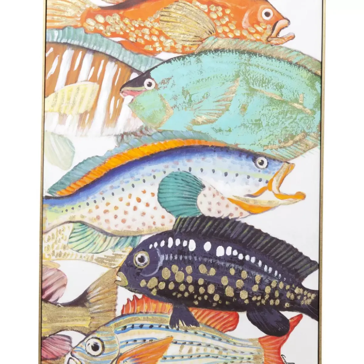 Outlet Bild Touched Fish Meeting Two 100X75Cm Bilder