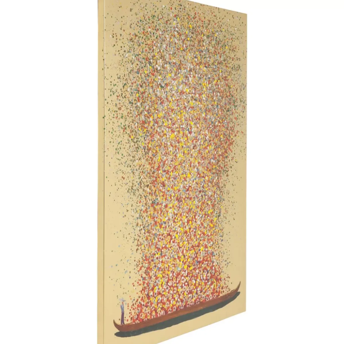 Bild Touched Flower Boat Gold Rot 80X100Cm Bilder