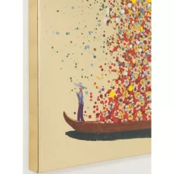 Clearance Bild Touched Flower Boat Gold Rot 120X160Cm Bilder