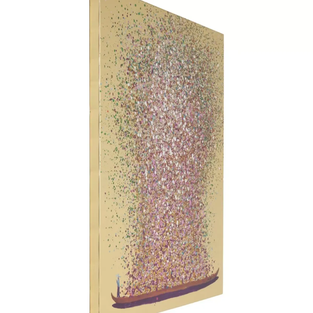 Discount Bild Touched Flower Boat Gold Pink 160X120Cm Bilder