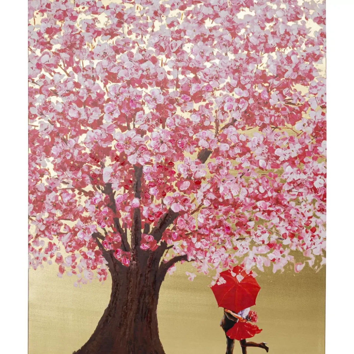 Bild Touched Flower Couple Gold Pink 160X120Cm Bilder