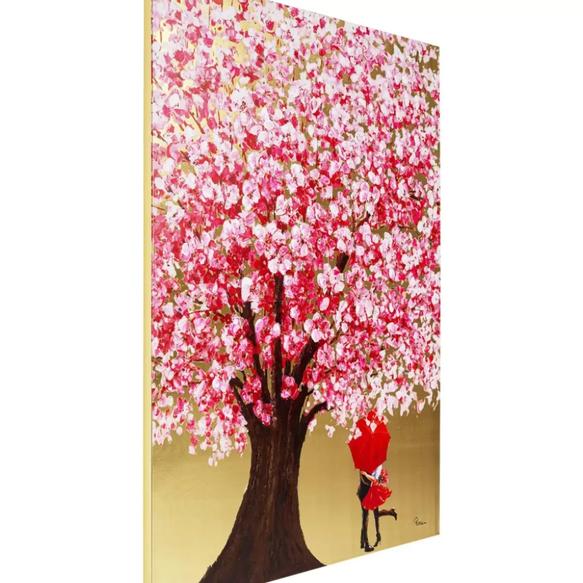 Bild Touched Flower Couple Gold Pink 160X120Cm Bilder