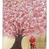 Online Bild Touched Flower Couple Gold Pink 100X80 Bilder