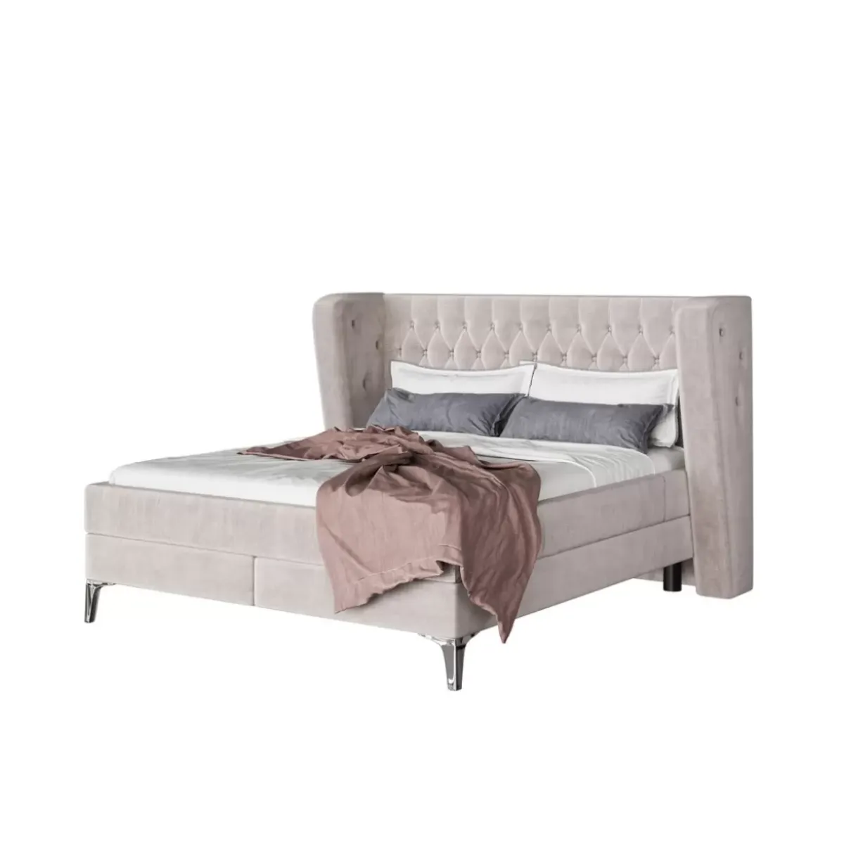 Online Boxspringbett Benito Moon Creme 160X200Cm Betten