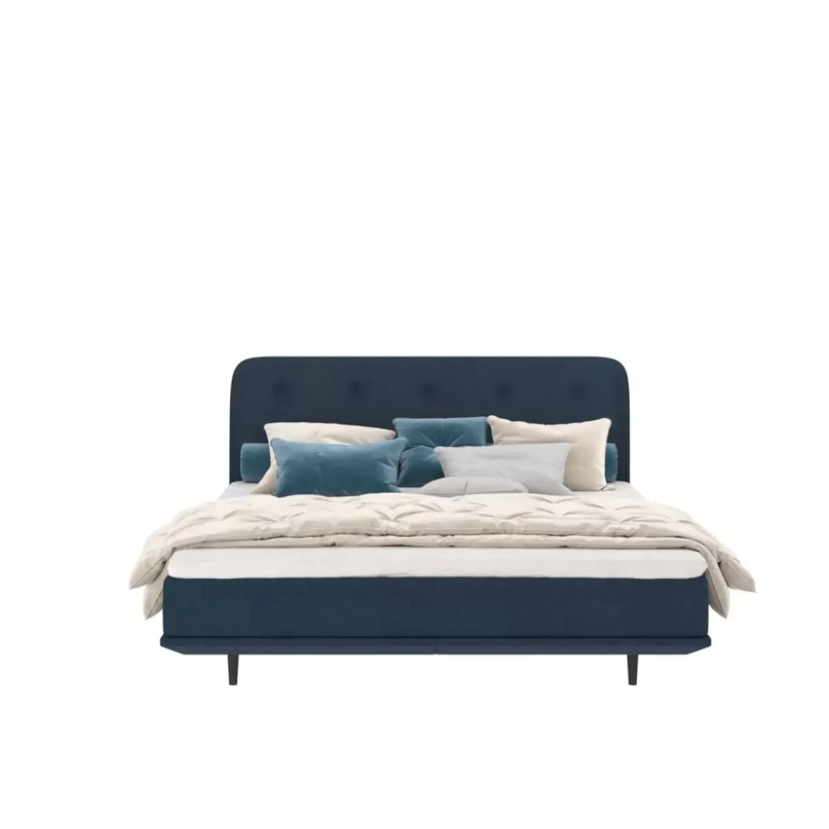 Outlet Boxspringbett Luna Blau 180X200Cm Betten