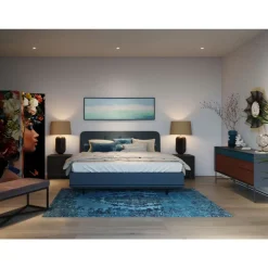 Outlet Boxspringbett Luna Blau 180X200Cm Betten