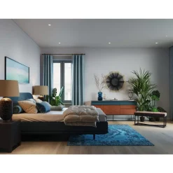 Outlet Boxspringbett Luna Blau 180X200Cm Betten