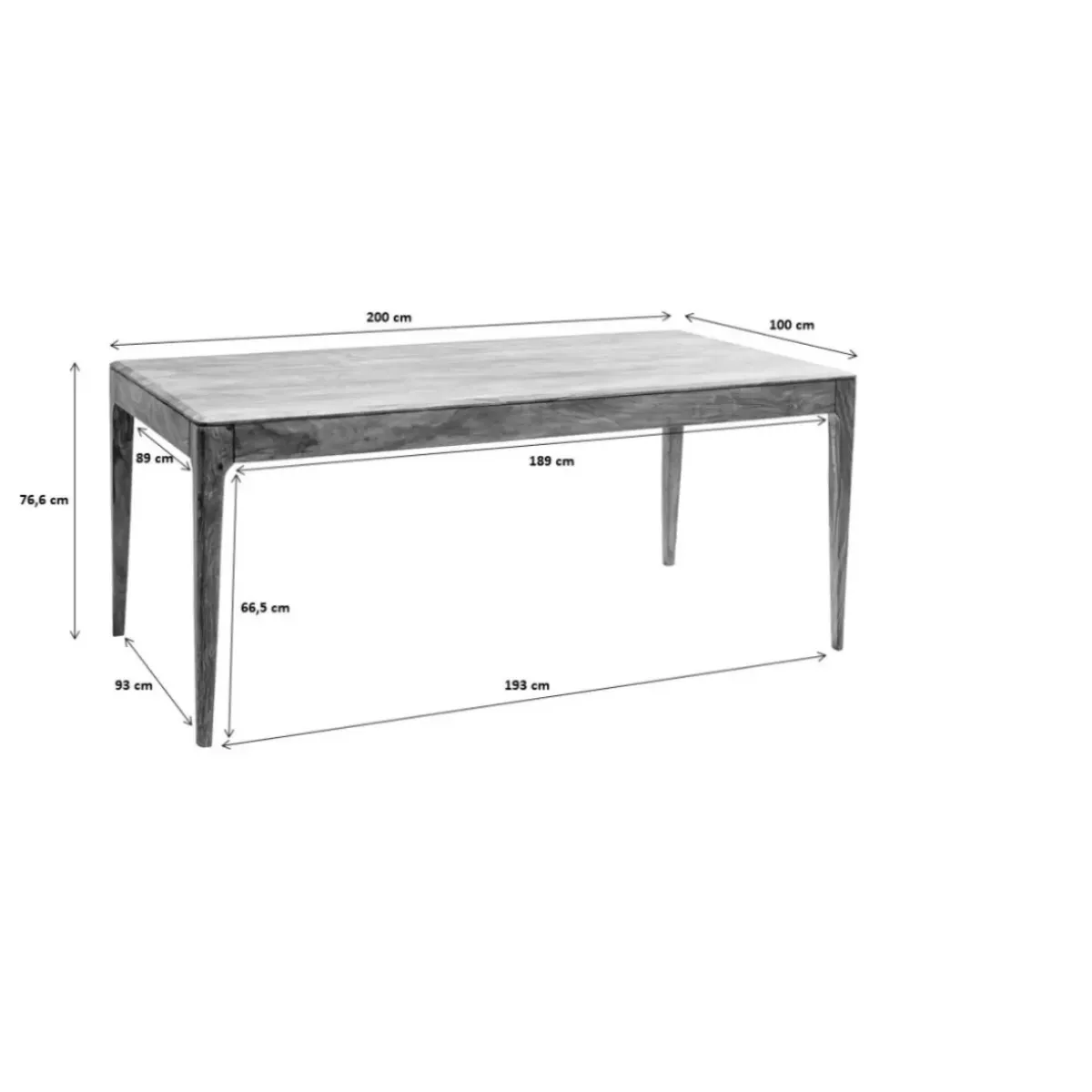 Best Brooklyn Walnut Tisch 200X100Cm Tische