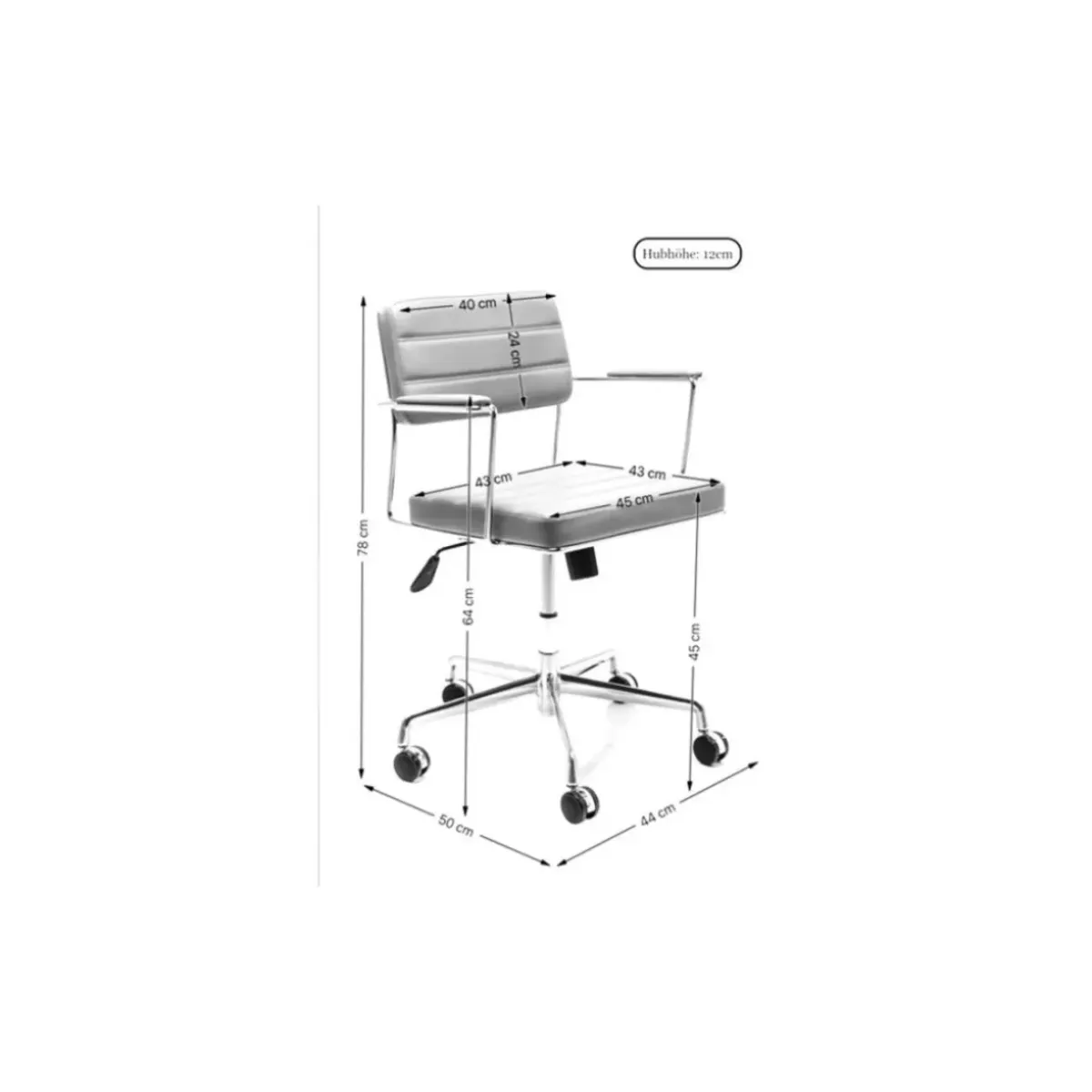 Discount Burodrehstuhl Dottore Grey Stühle