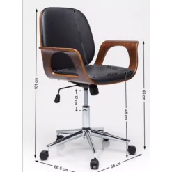 Discount Burodrehstuhl Patron Walnut Stühle