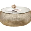 Discount Couchtisch Cesta Gold Tische