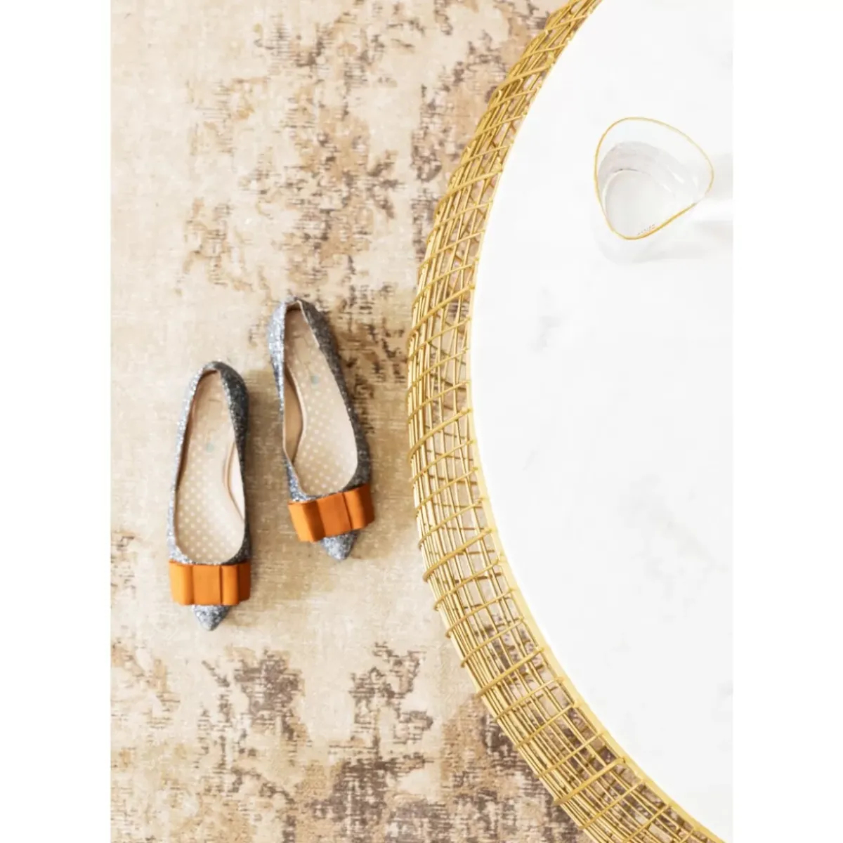 Best Couchtisch Cesta Marmor Gold O100Cm Tische
