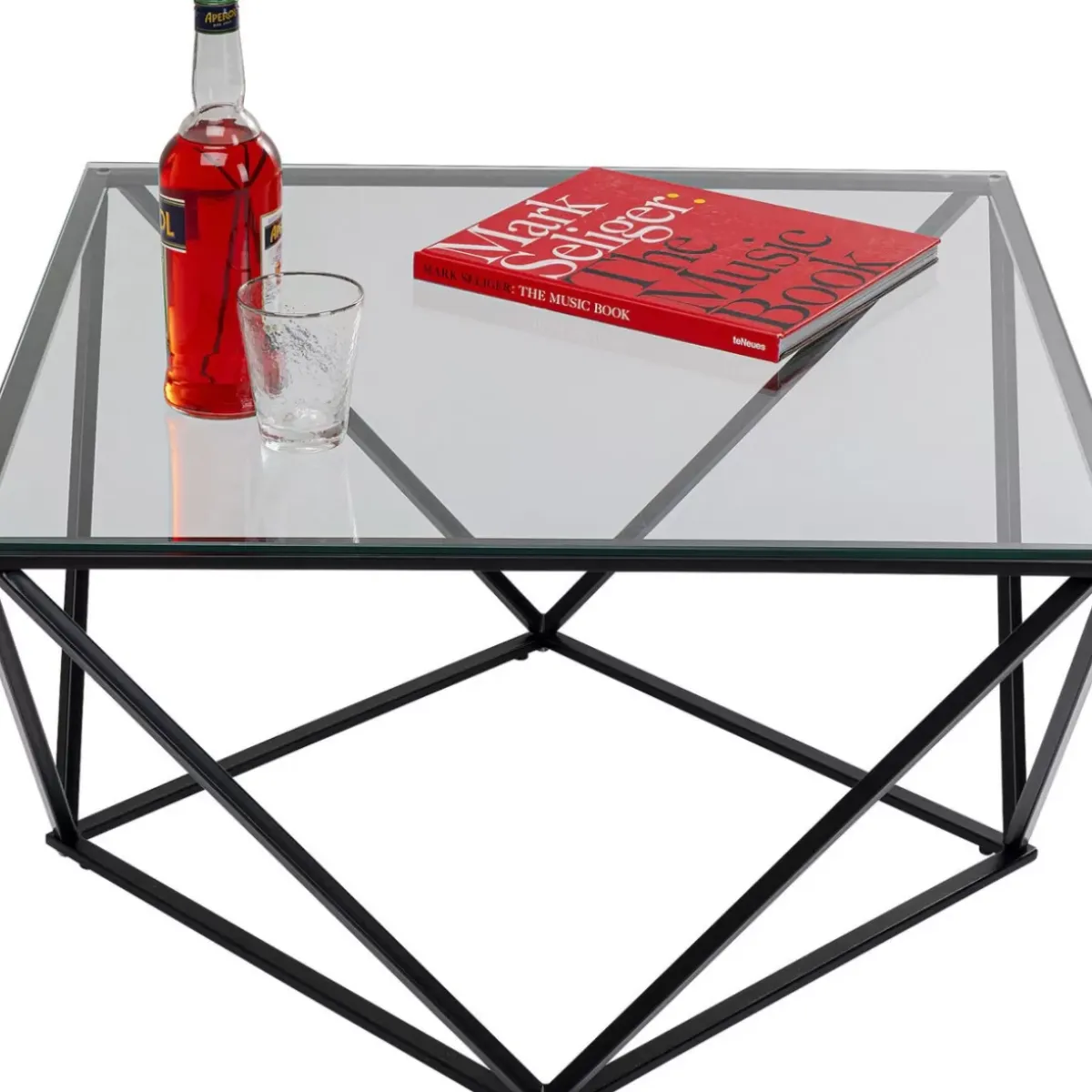 Discount Couchtisch Cristallo Schwarz 80X80Cm Tische